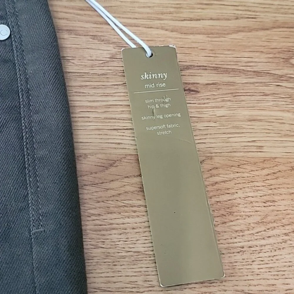 Lauren Conrad Green Skinny Pants Jeans Size 2 NWT - Picture 5 of 9
